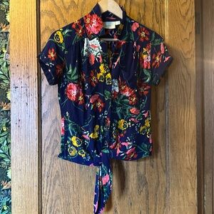Anthropologie Floral Maeve Top